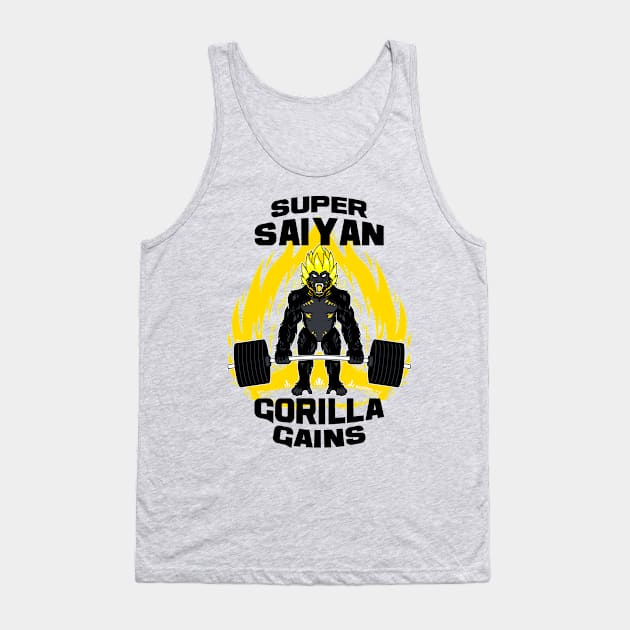 Super saiyan gorilla gains Tank Top by Psychonautic